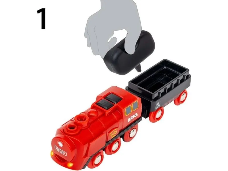 BRIO Batterie-Dampflok Set