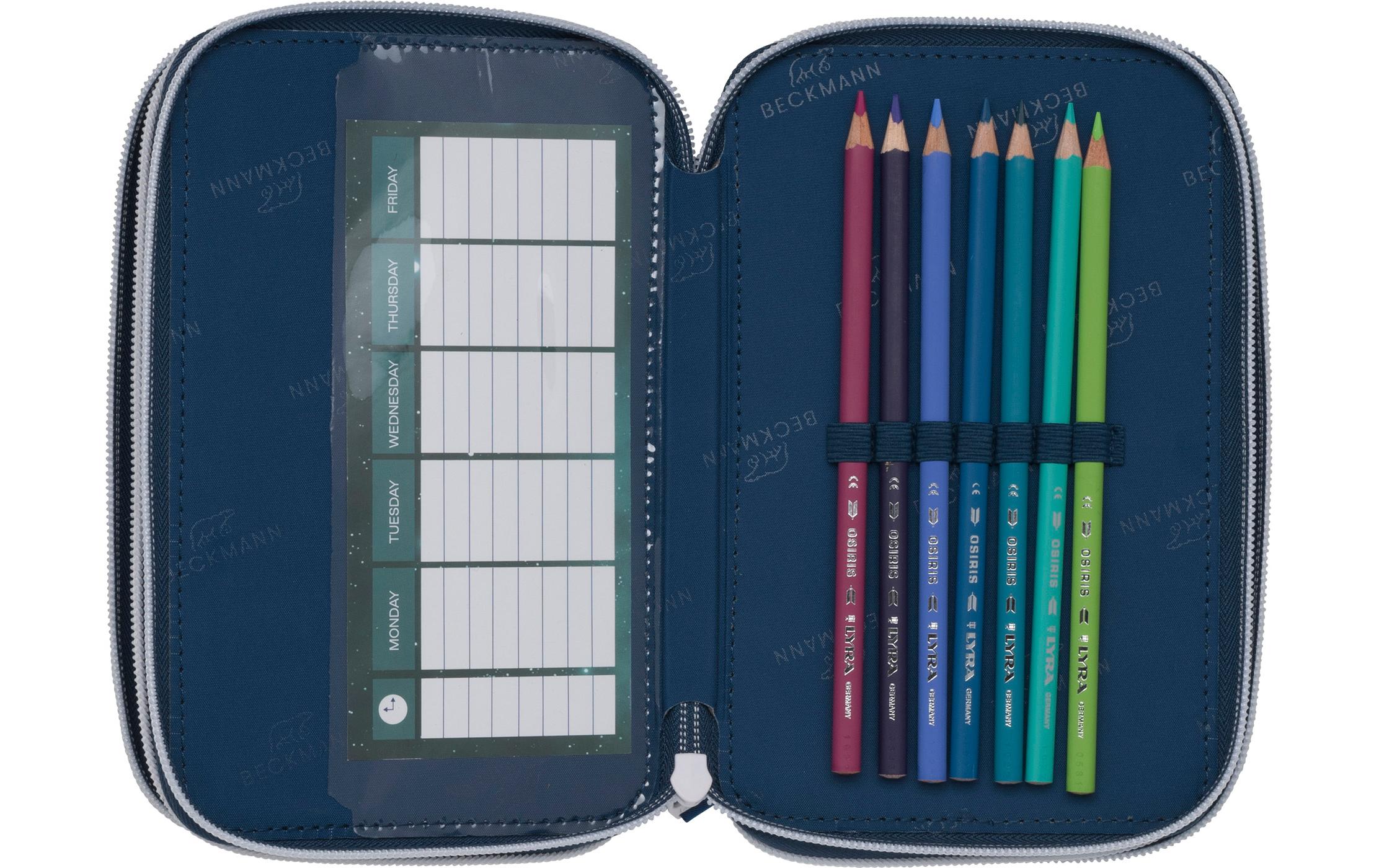 Beckmann Schlamperetui Classic Triple Space Mission, 28-teilig