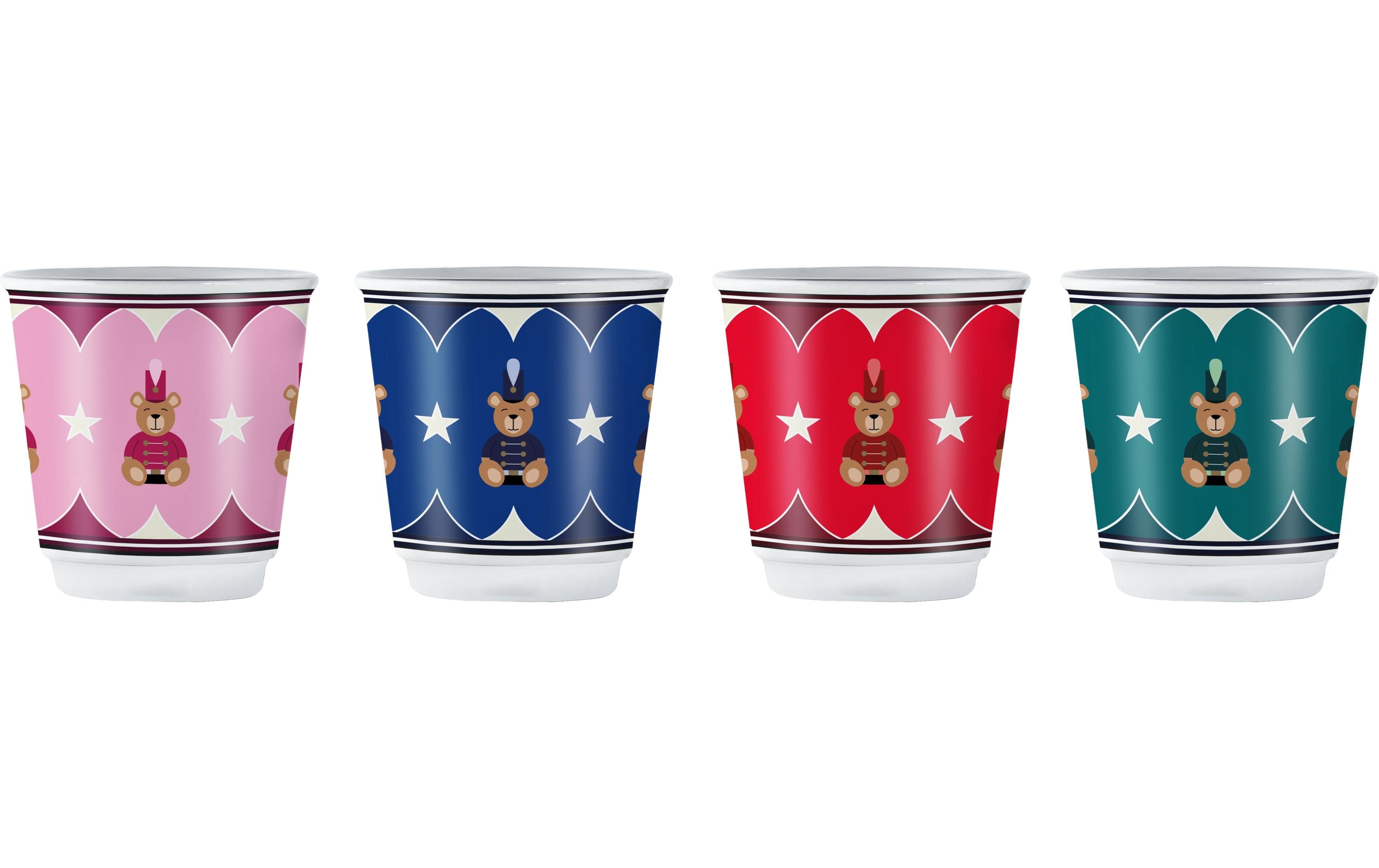 Bialetti Espressobecher 4 Stück, Mehrfarbig