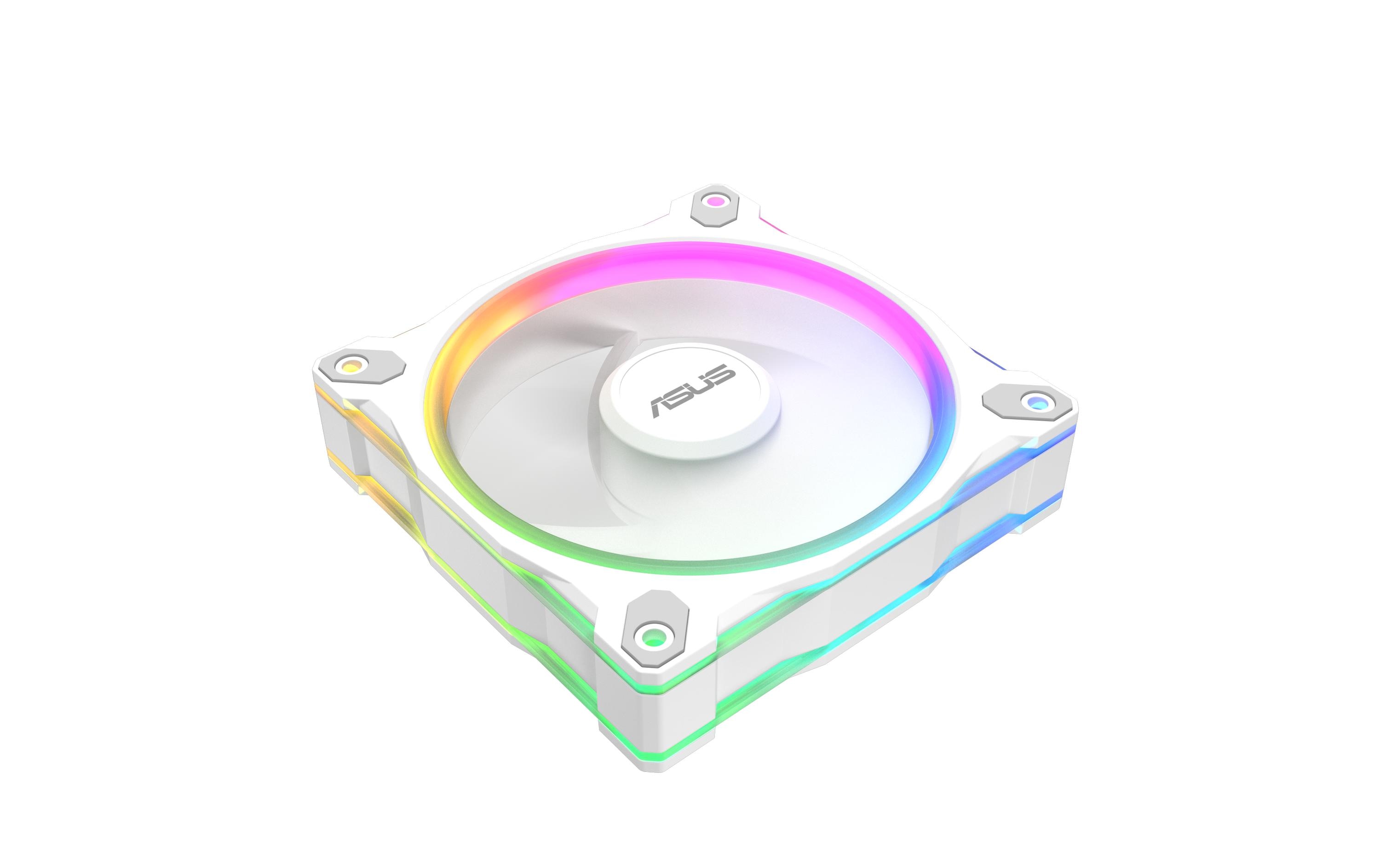 ASUS PC-Lüfter Prime MR120 Fan ARGB Reverse Weiss