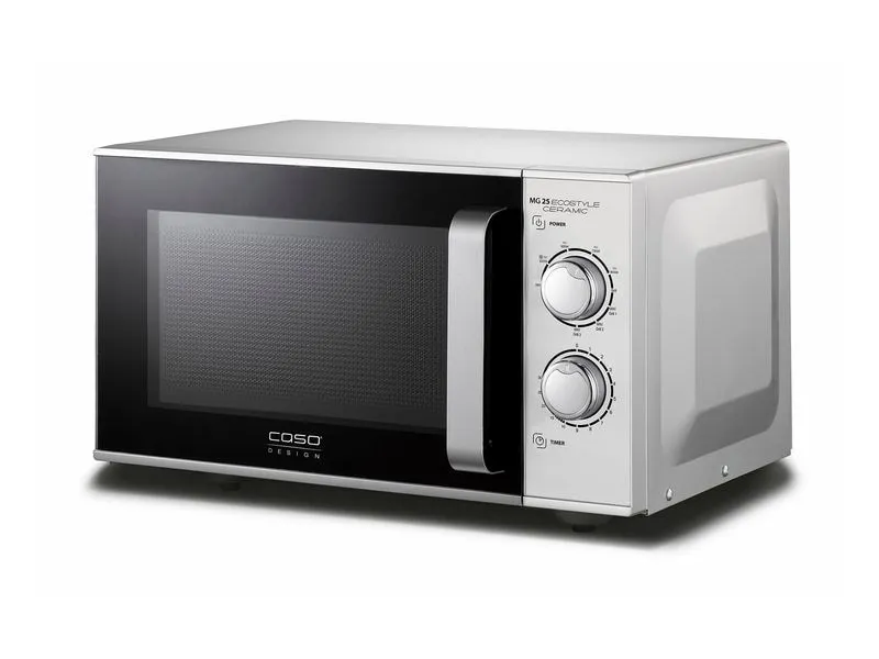 Caso Mikrowelle mit Grill MG 25 Ecostyle Ceramic Schwarz/Silber