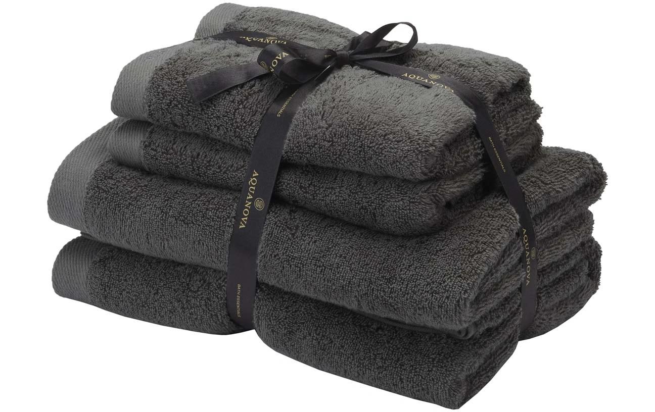Aquanova Handtuch Rio 4 Stück Dark grey