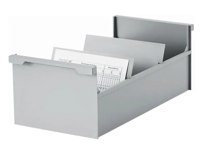 Styro Karteibox quer A6, Grau Styro Karteibox quer A6, Grau
