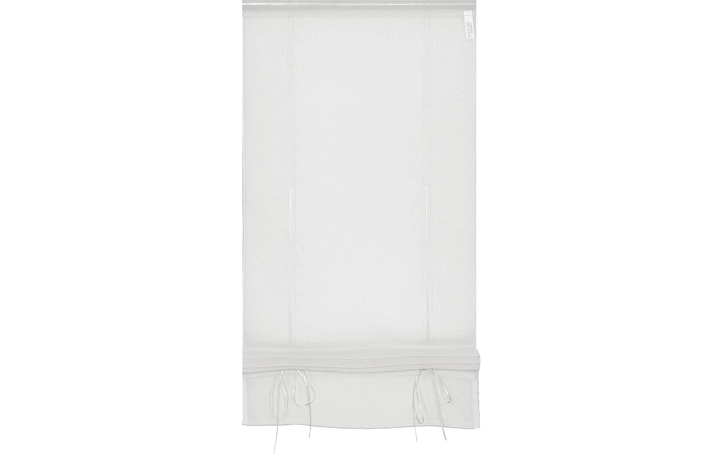 Hubatka Tagvorhang Uni 45 cm x 130 cm, Weiss