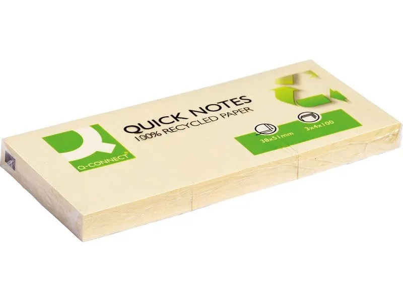 CONNECT Notizzettel Quick Notes 5.1 x 3.8 cm Recycling, 120 Blatt CONNECT Notizzettel Quick Notes 5.1 x 3.8 cm Recycling, 120 Blatt
