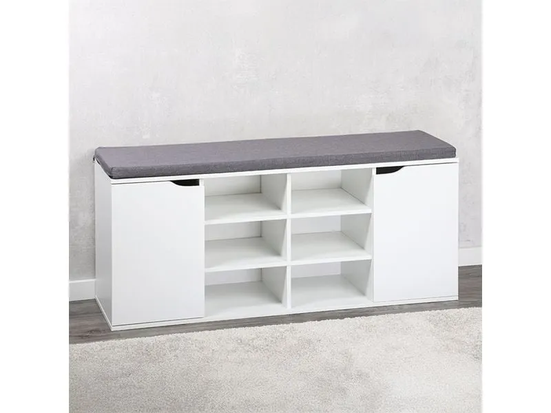 Kesper Eddie mit Sitzkissen und 8 Fächern Weiss Kesper Eddie mit Sitzkissen und 8 Fächern Weiss
