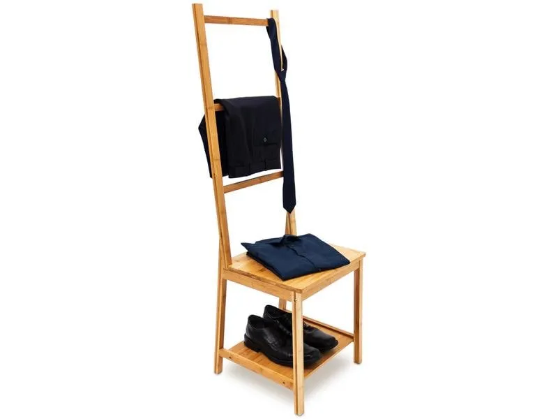 relaxdays Garderobenständer mit 3 Streben 133 x 40 x 42 cm, Natur relaxdays Garderobenständer mit 3 Streben 133 x 40 x 42 cm, Natur