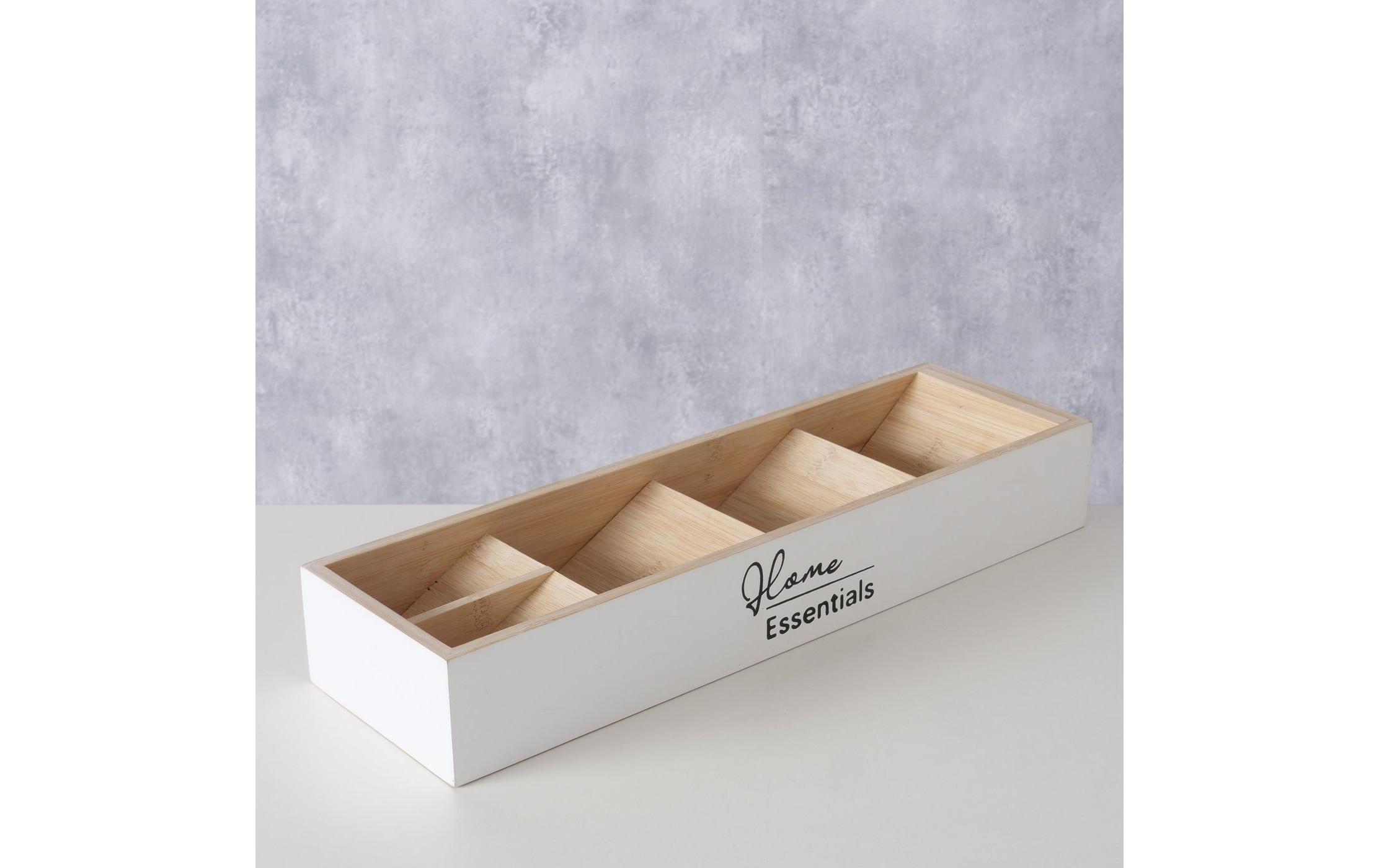 Boltze Aufbewahrungskiste Essentials 40 x 12 cm, Weiss