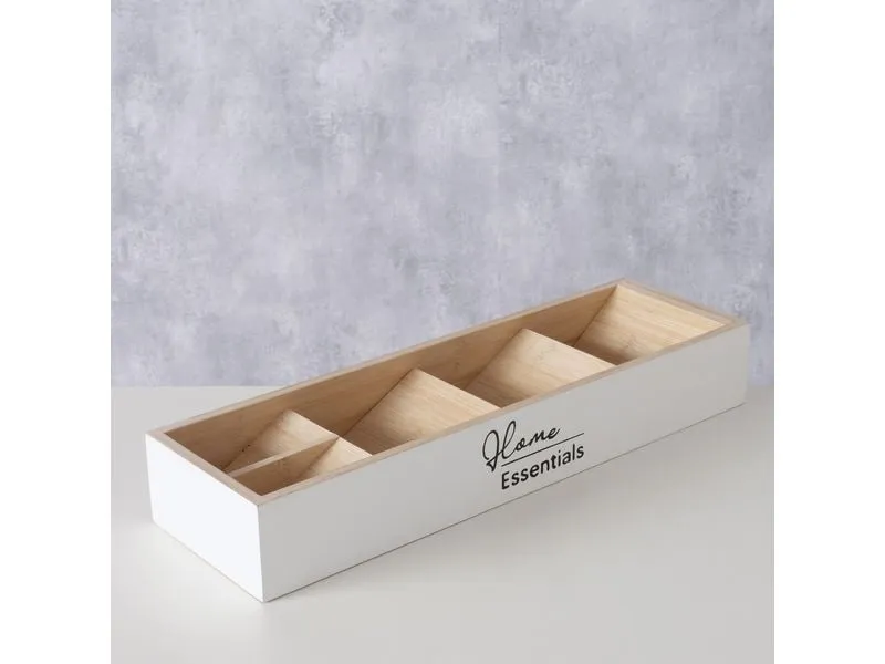 Boltze Aufbewahrungskiste Essentials 40 x 12 cm, Weiss Boltze Aufbewahrungskiste Essentials 40 x 12 cm, Weiss