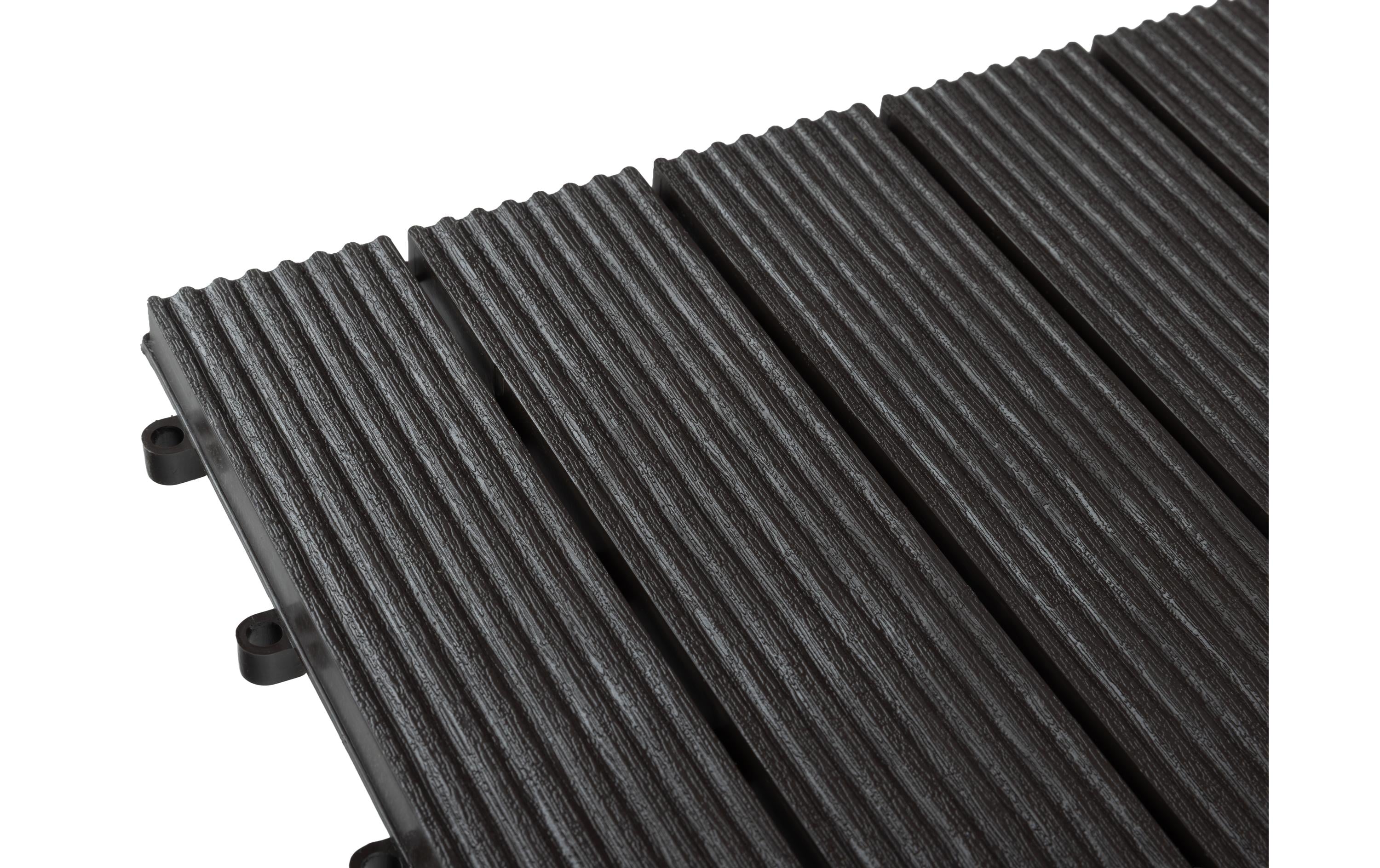 COCON Balkon-& Terrassenplatten Braun, 30 x 30 cm, 6 Stück