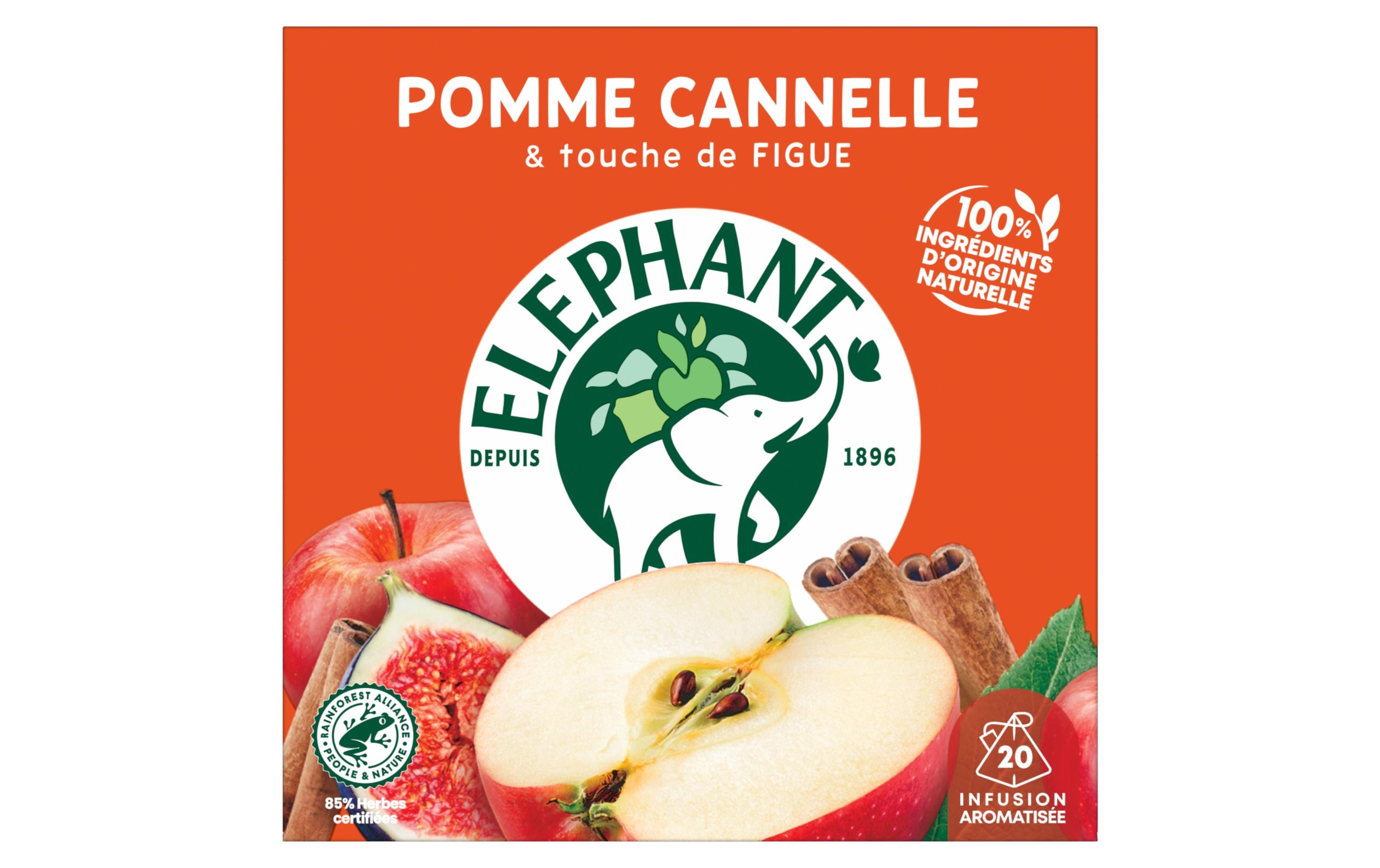 Eléphant Teebeutel Infusion Pomme Cannelle 20 Stück