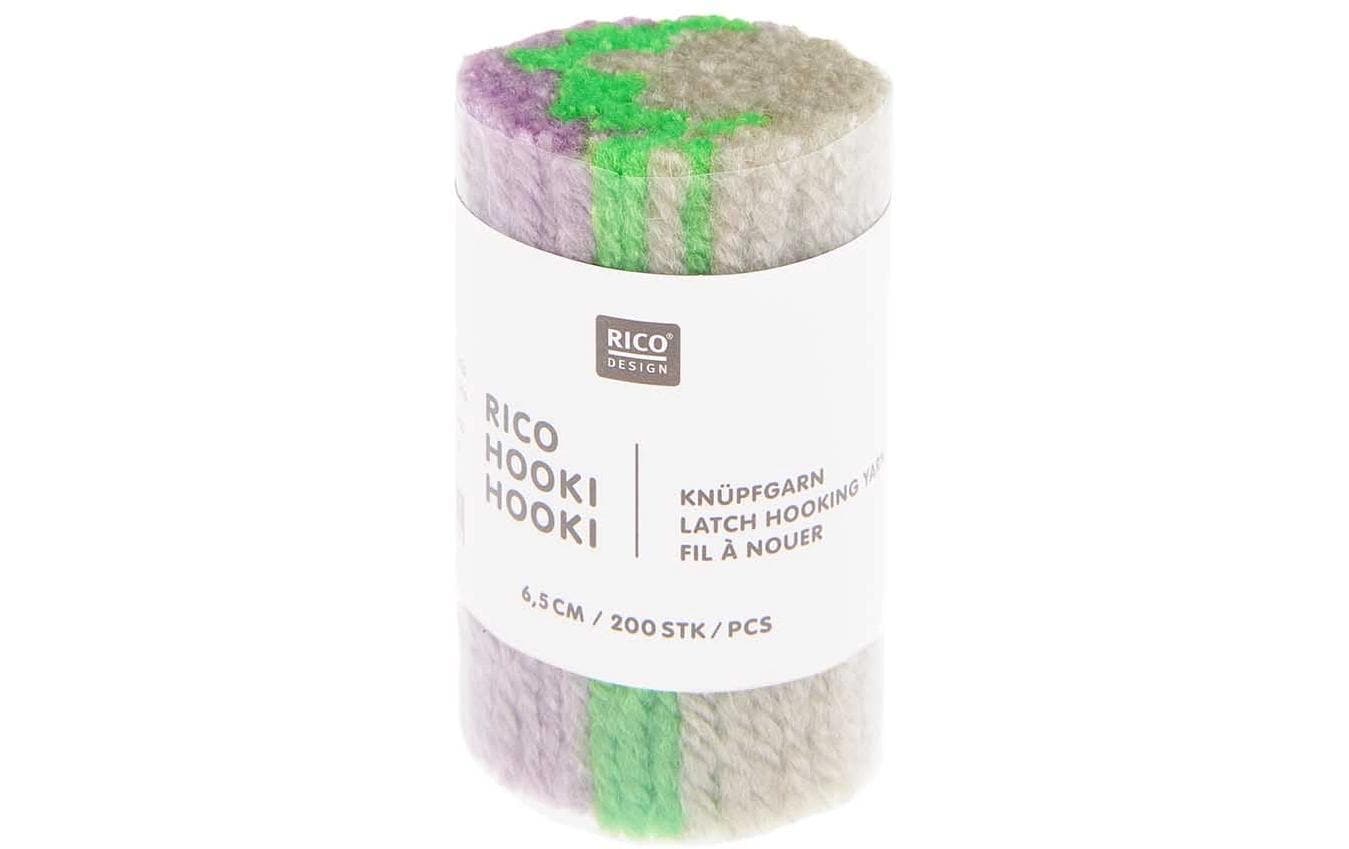 Rico Design Rico Hooki Hooki Knüpfgarn, marmoriert Perlgrau