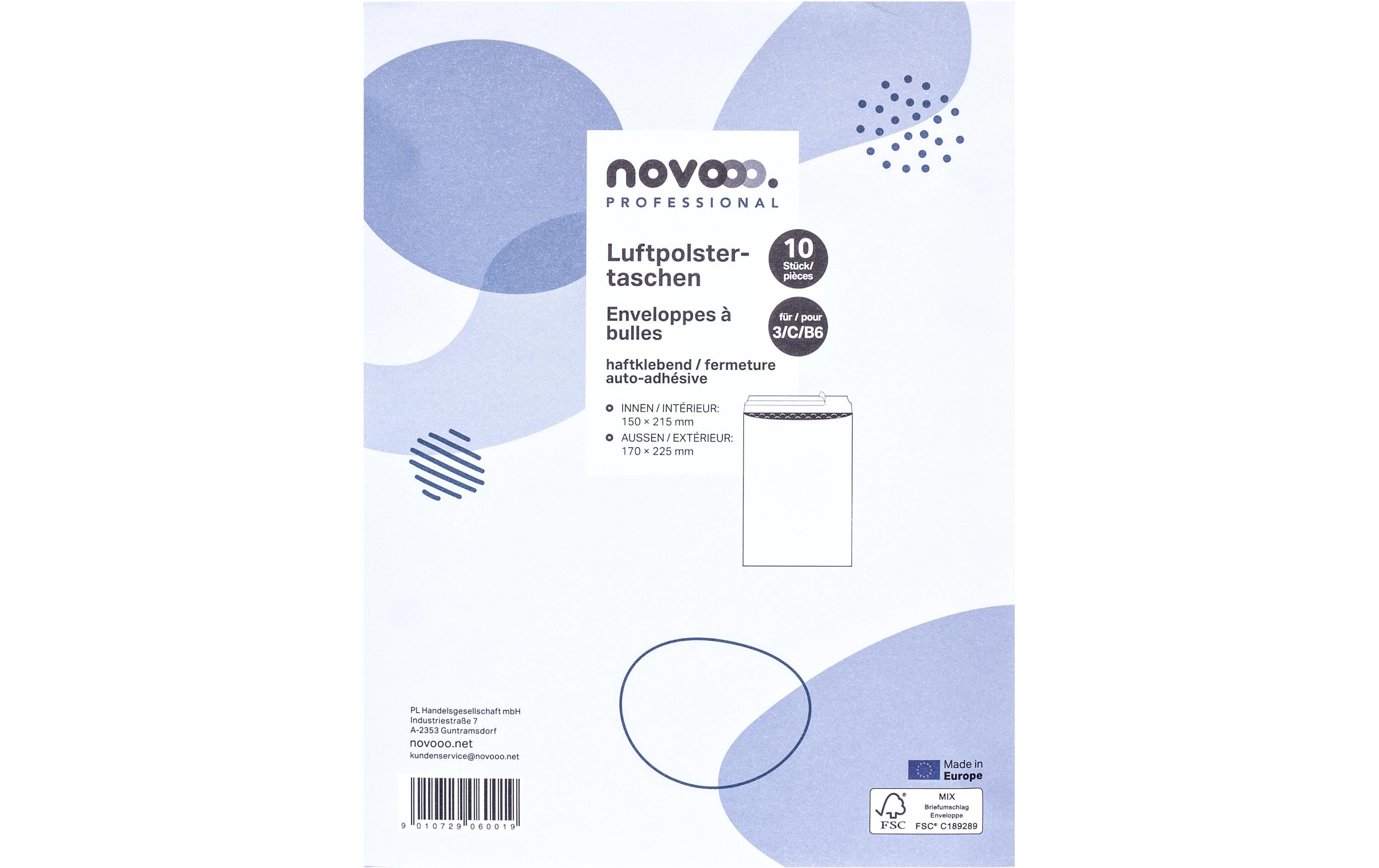 novooo. Luftpolstertasche Gr.3 Weiss, 10 Stück