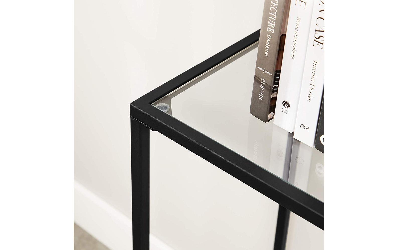 VASAGLE Konsolentisch 100 x 35 x 80 cm, Schwarz