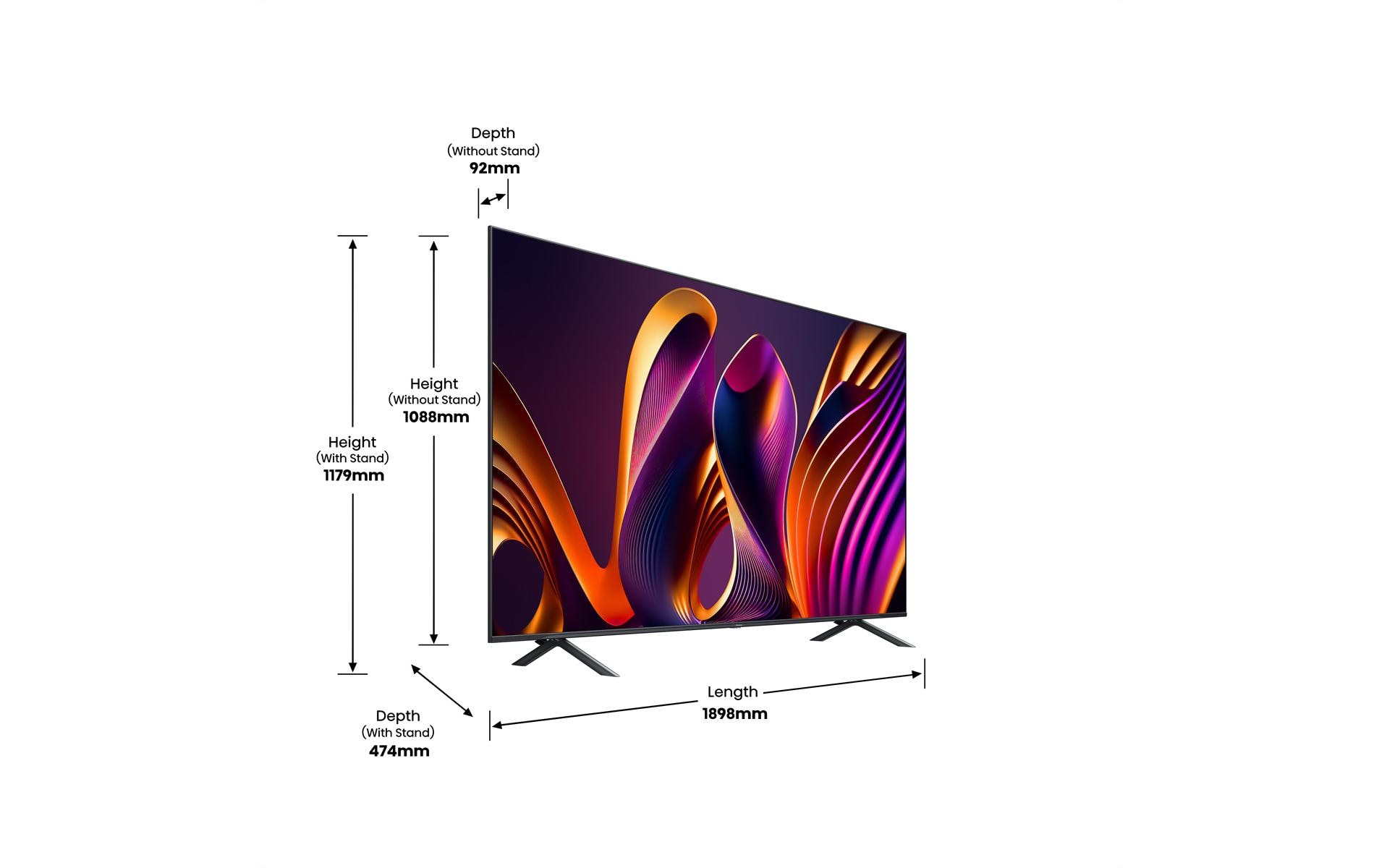 Hisense TV 85E77NQ PRO 85, 3840 x 2160 (Ultra HD 4K), QLED