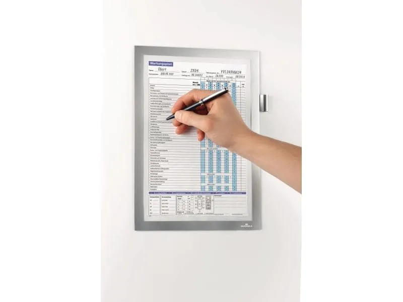 DURABLE Präsentationsrahmen Duraframe Magnetic Note A4 Schwarz