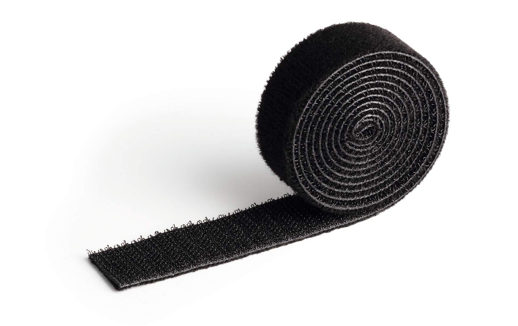 DURABLE Klettband-Rolle Cavoline Grip 20 mm x 1 m, Schwarz
