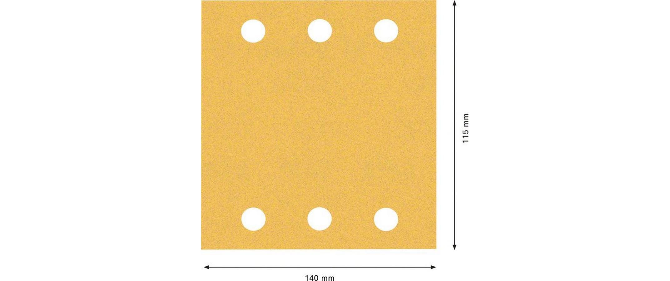 Bosch Professional Schleifpapier-Set Expert C470, 10-teilig, 115 x 140 mm