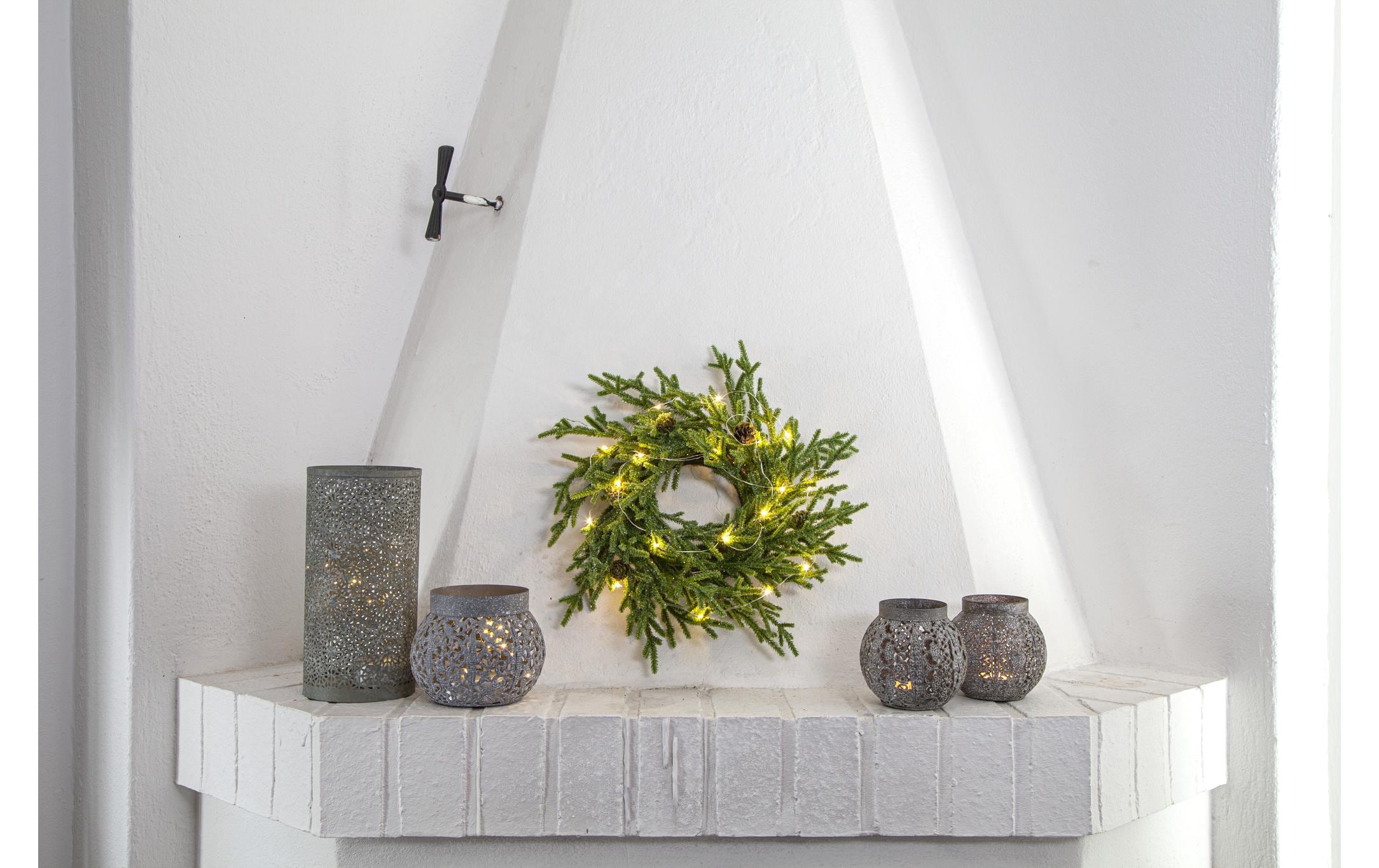 Star Trading Kranz Lummer, 38 cm, Grün