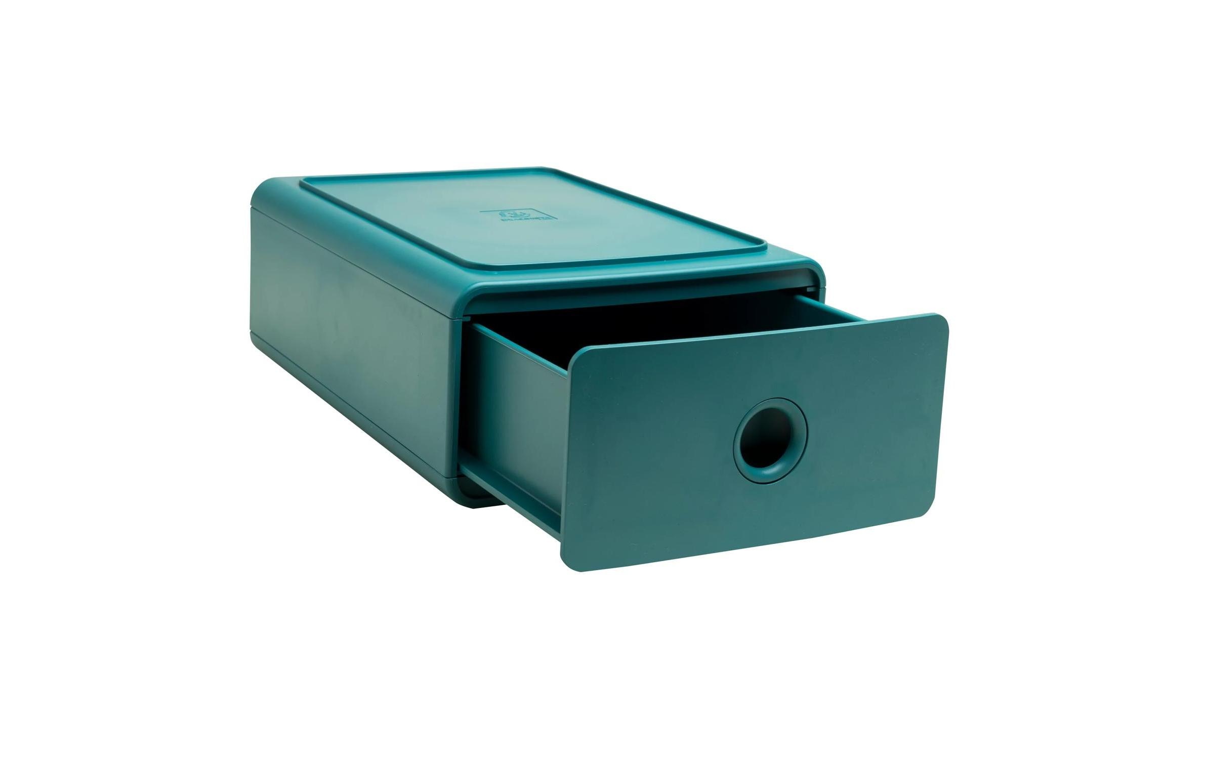 Exacompta Schubladenbox Tiny Box Skandi, 1 Schublade, A5+, Pazifikblau