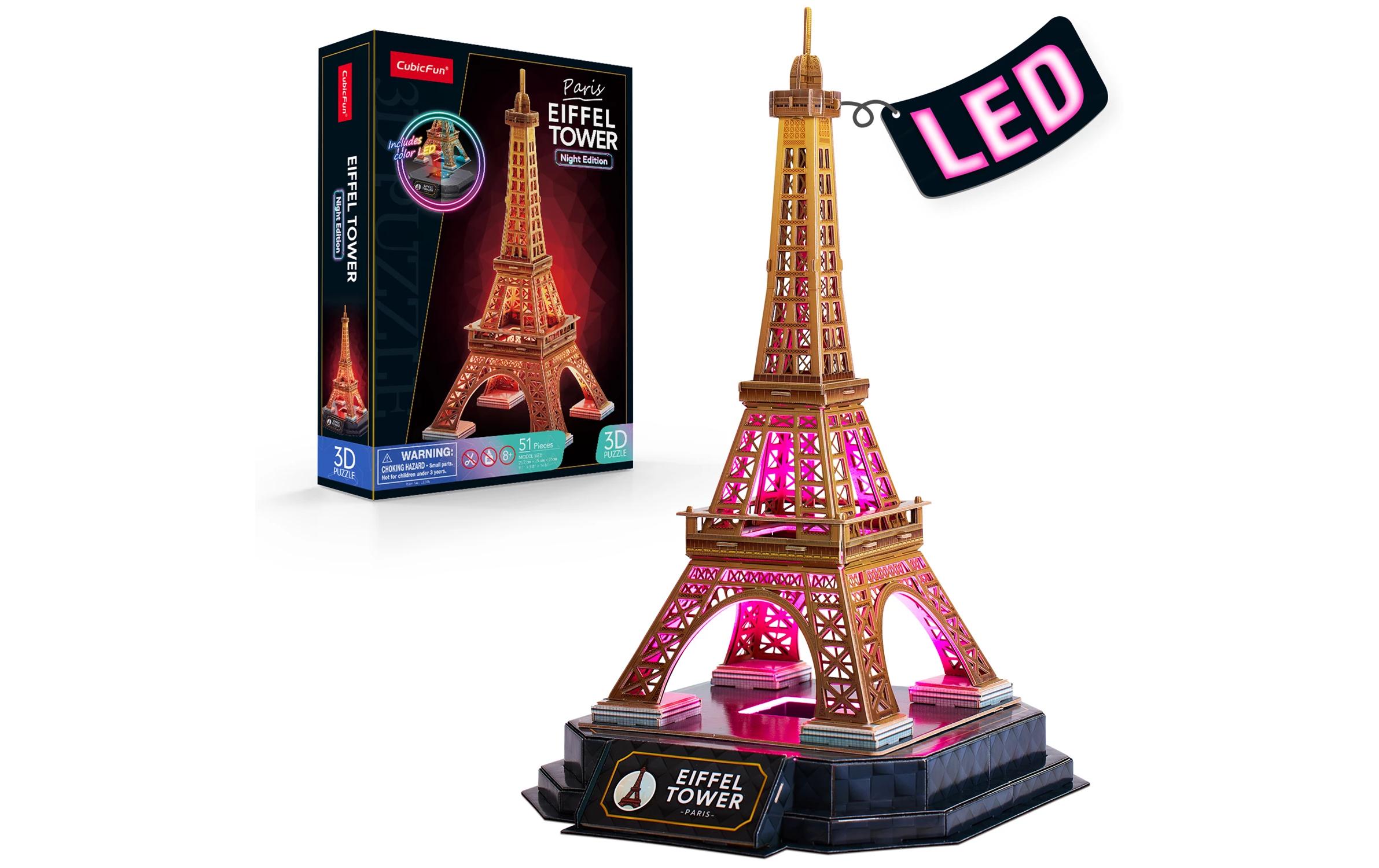 CubicFun 3D Puzzle Eiffelturm LED 51 Teile
