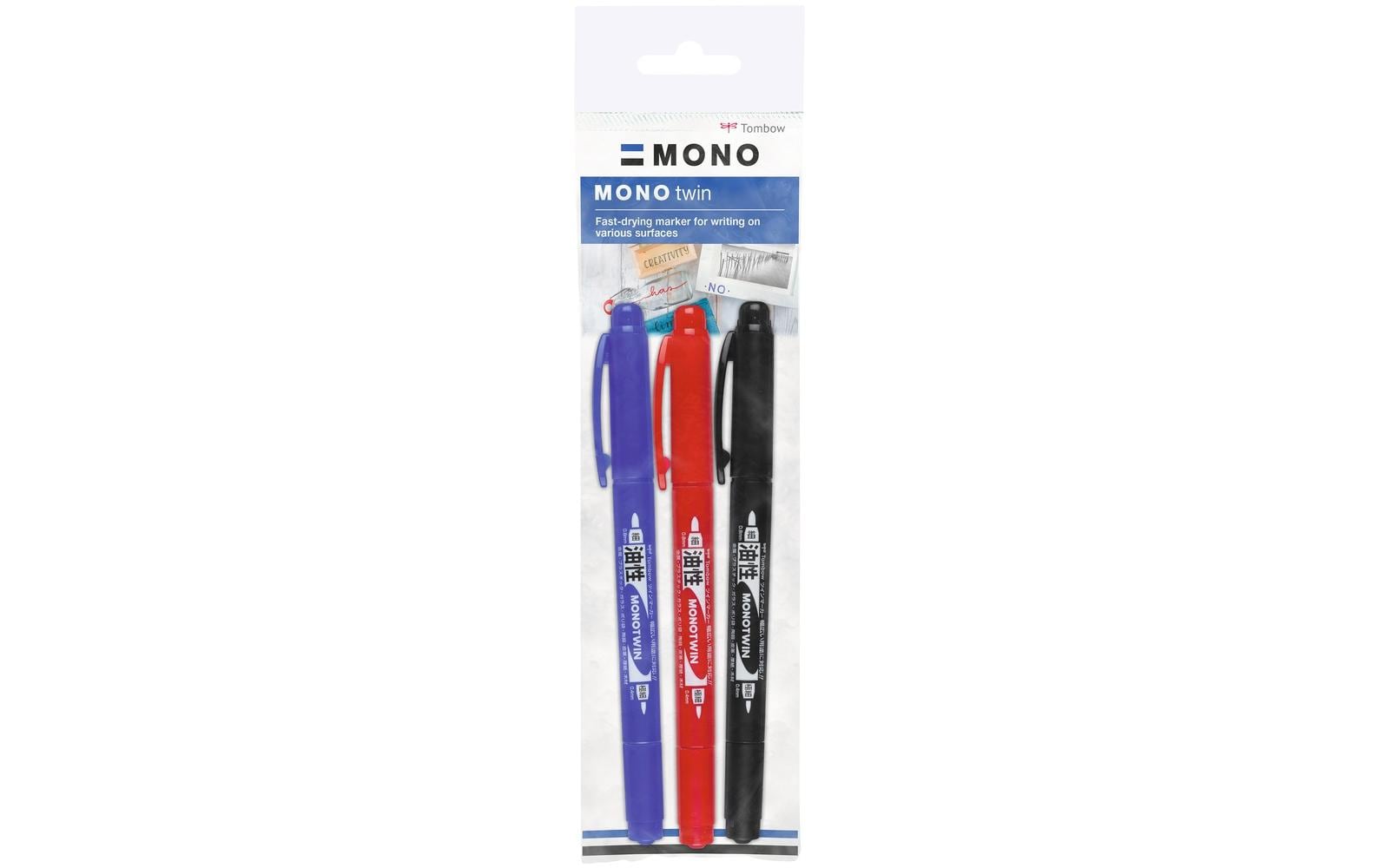 Tombow Permanent-Marker Mono Twin 3 Stück