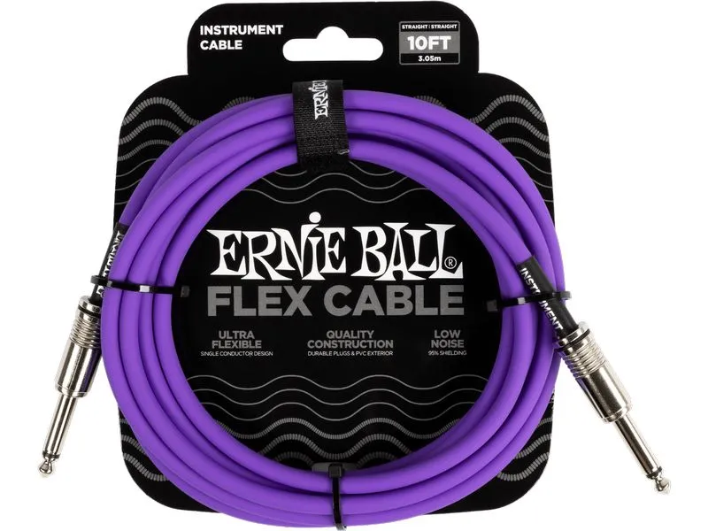Ernie Ball Instrumentenkabel Flex 6415 – 3.05 m, Purpur Ernie Ball Instrumentenkabel Flex 6415 – 3.05 m, Purpur