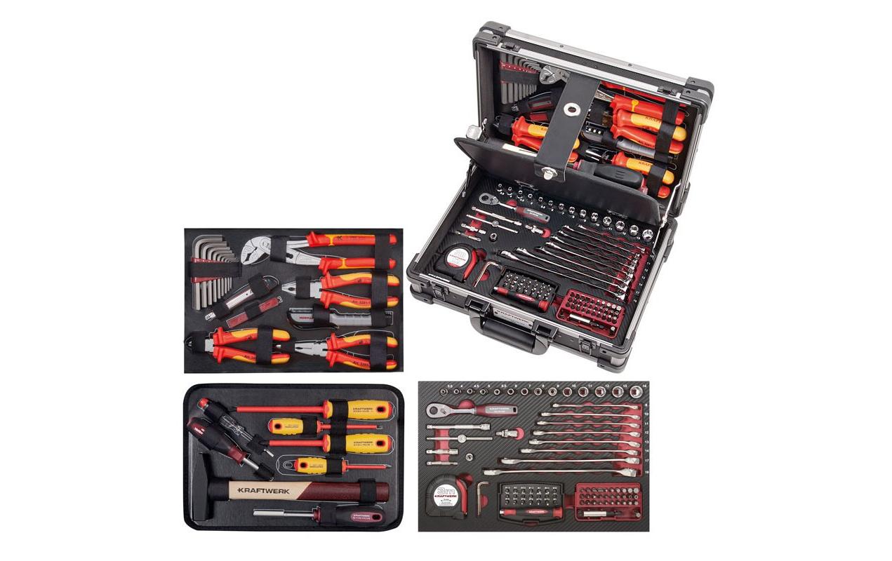 Kraftwerk Werkzeugkoffer Profi-Alu VDE 1/4, 123-teilig Kraftwerk Werkzeugkoffer Profi-Alu VDE 1/4, 123-teilig