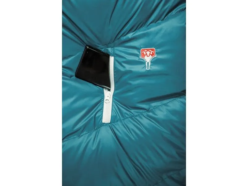 Grüezi Bag Schlafsack DownWool Subzero 2.0 -8 °C 175 cm, Türkis