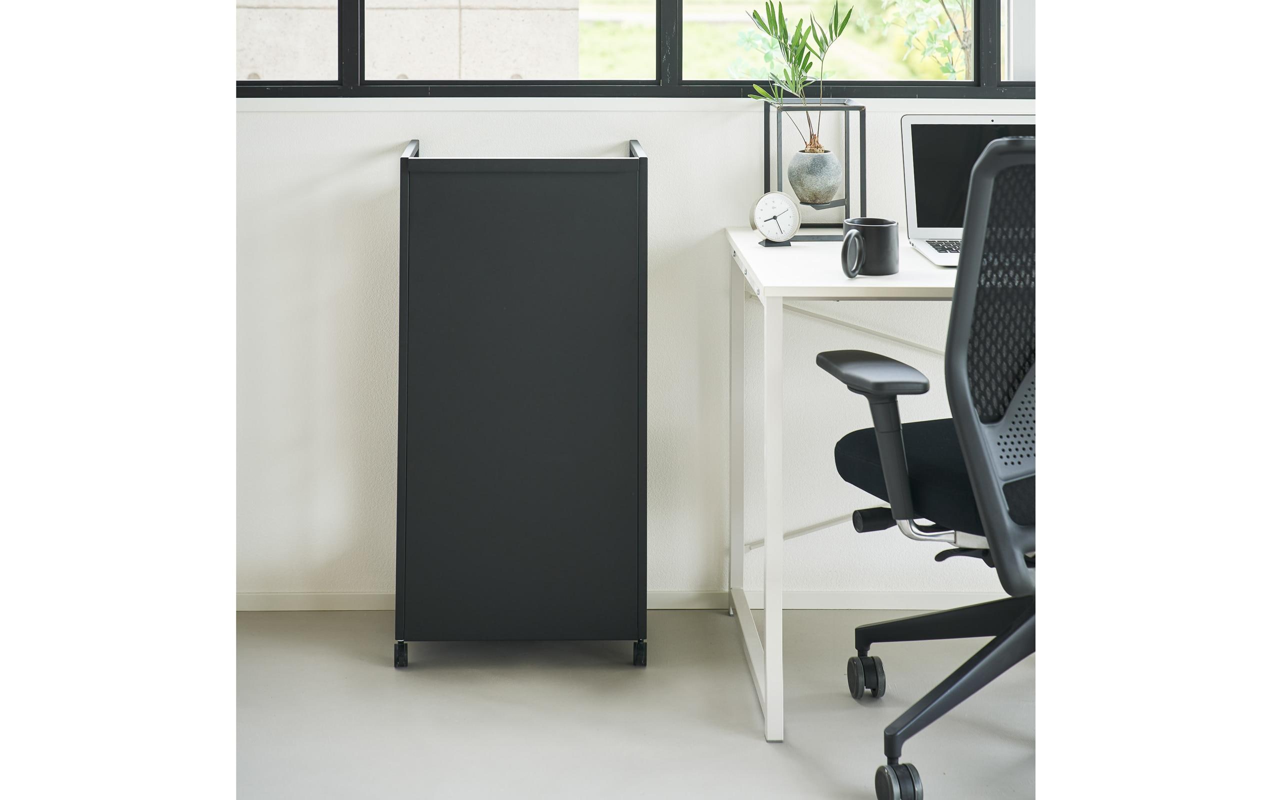 Yamazaki 3-stöckiger Aufbewahrungswagen Tower 42 x 84.5 cm Schwarz