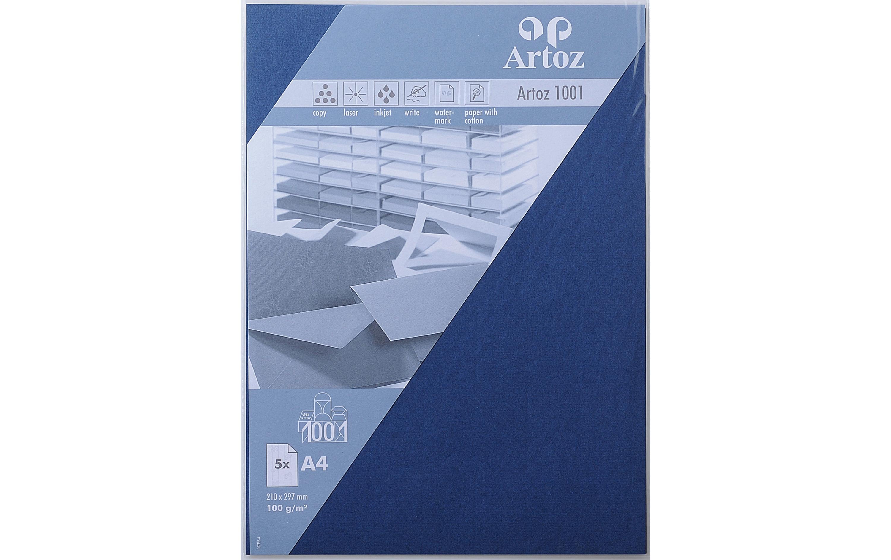 Artoz Schreibpapier 1001 A4 100 g/m² 5 Blatt, Classic Blue