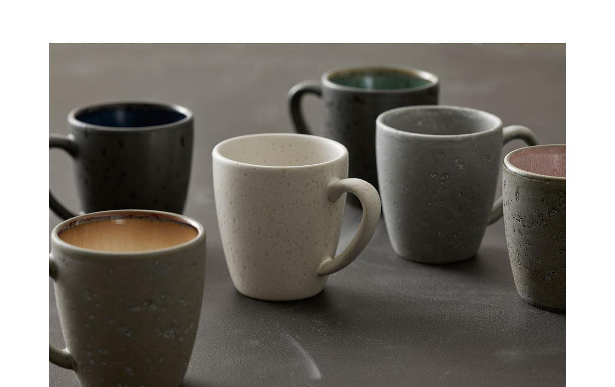 Bitz Kaffeetasse 190 ml, 6 Stück, Schwarz/Dunkelblau