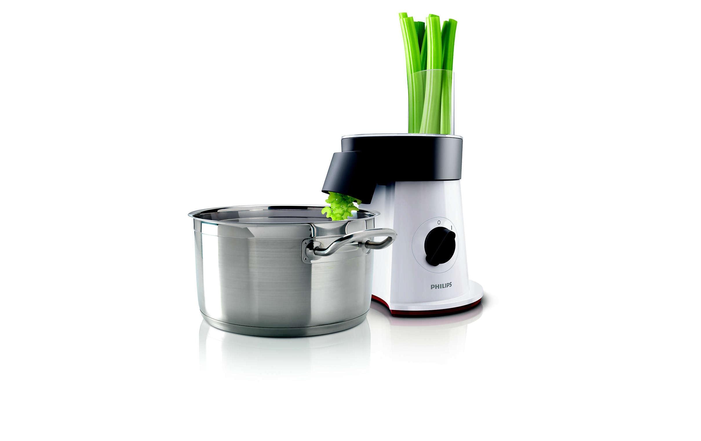 Philips Salatzubereiter Viva Collection HR1388/80 Weiss