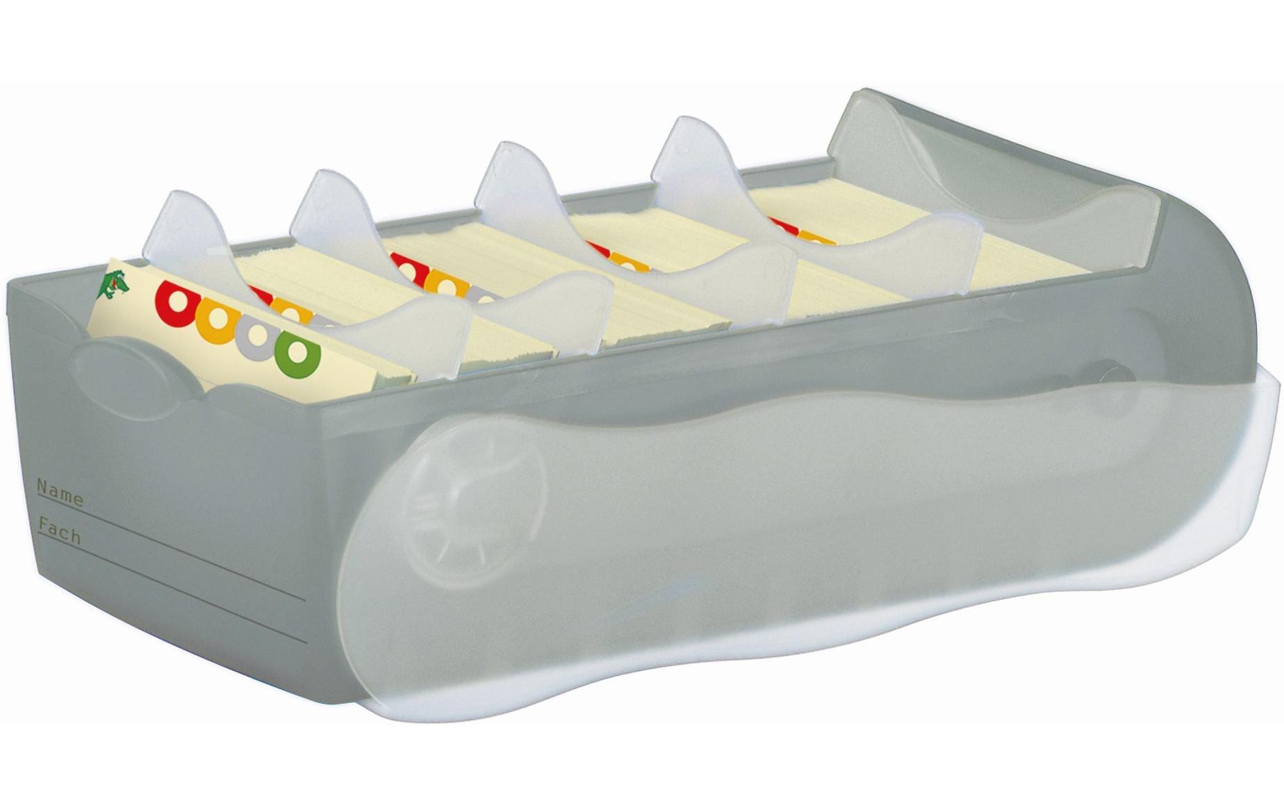 HAN Karteibox Croco A7, Grau HAN Karteibox Croco A7, Grau