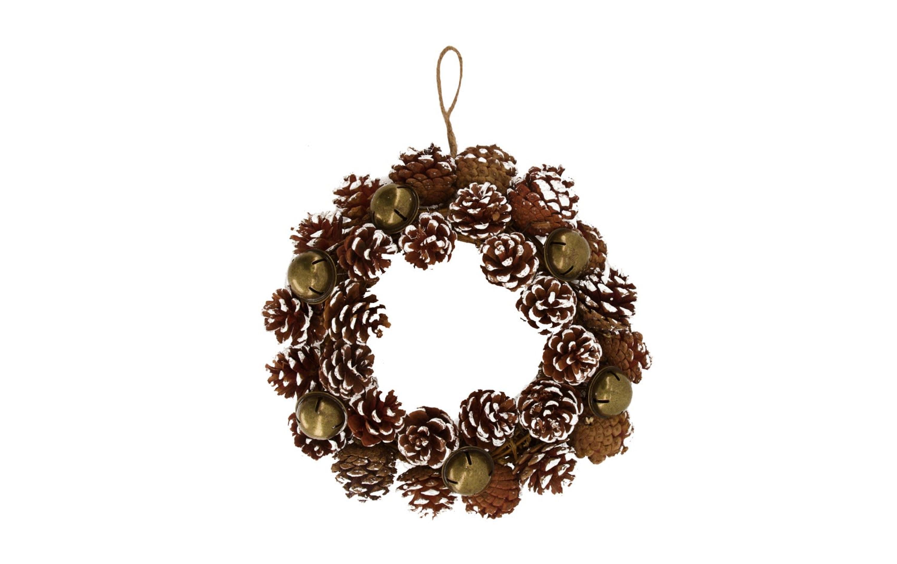 CHALET Aufhänger Kranz Tannenzapfen 28 x 10 cm