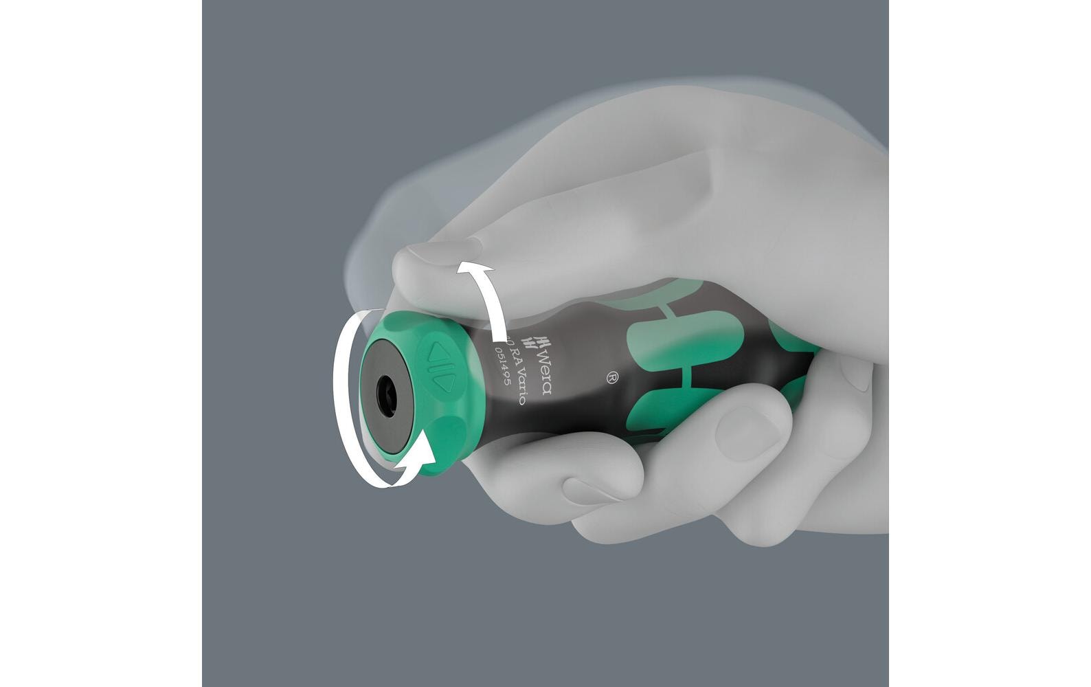 Wera 80 RA Vario Handhalter mit Ratschenfunktion, 6 x 113,5 mm