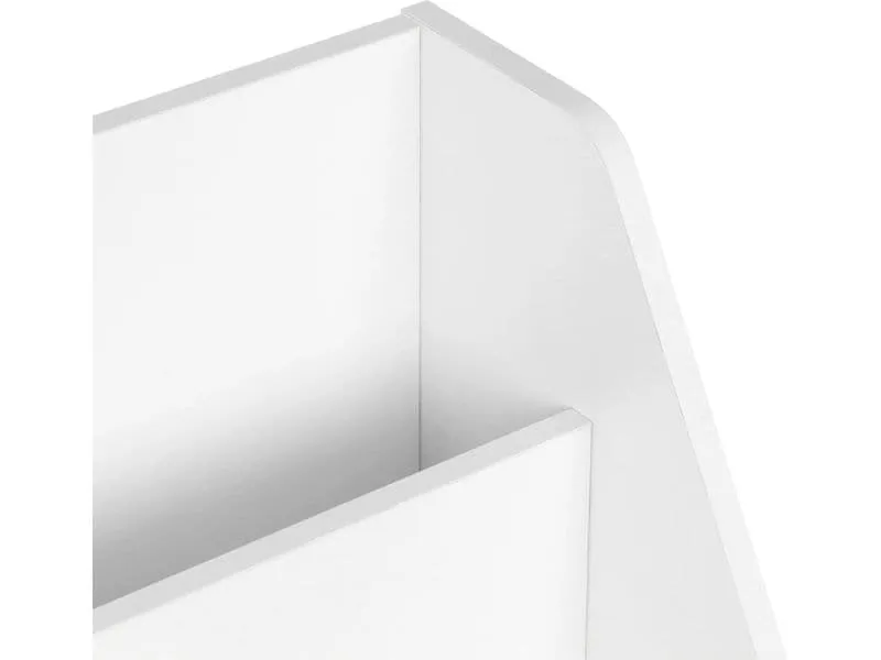 relaxdays Bücherregal für Kinder 79 x 72 x 30.5 cm Weiss/Blau