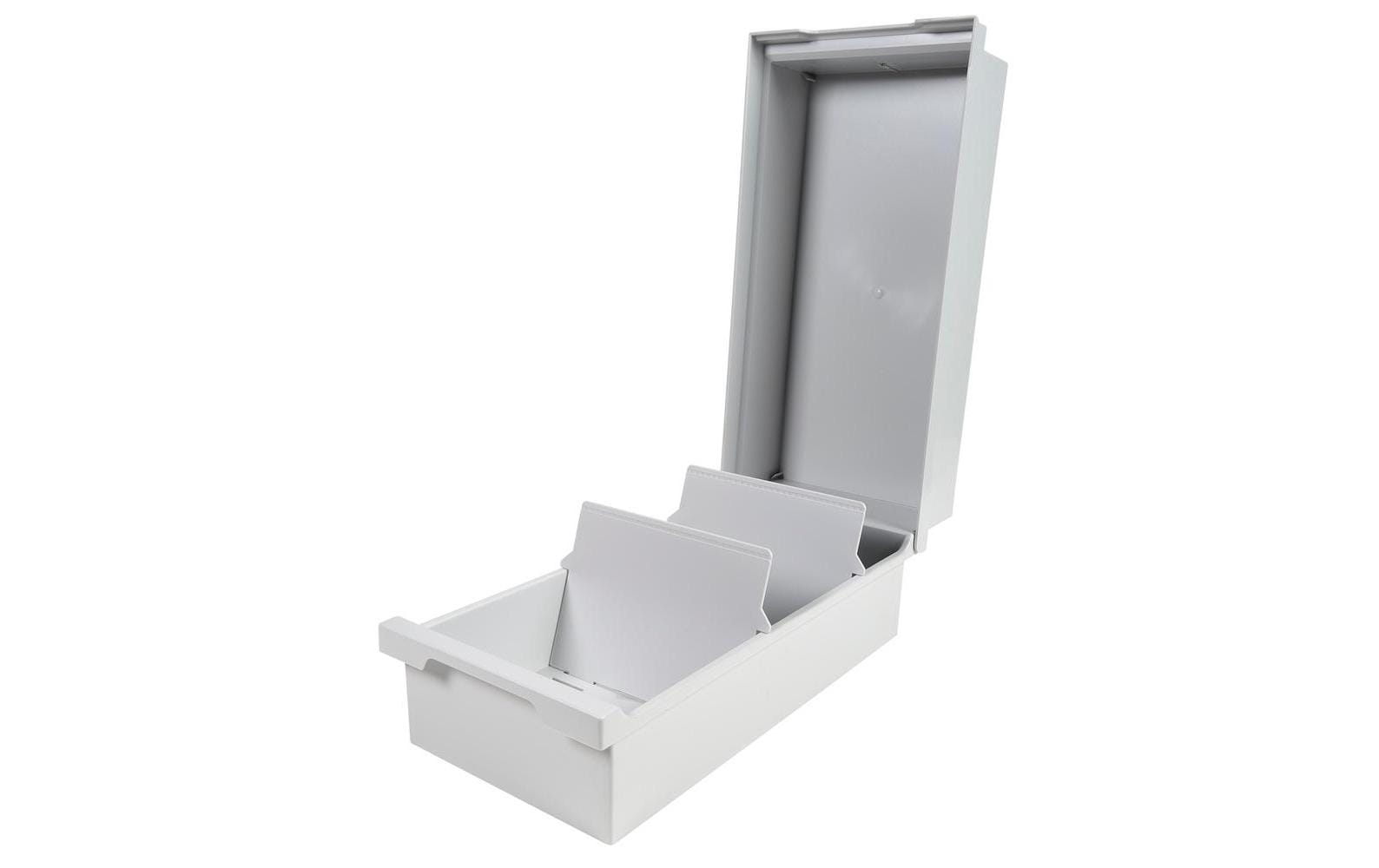 Biella Karteibox A6 1200 Karten, Grau Biella Karteibox A6 1200 Karten, Grau