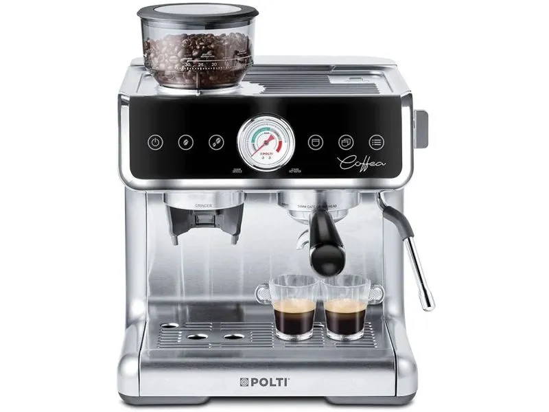Polti Siebträgermaschine Coffea G50S Silber Polti Siebträgermaschine Coffea G50S Silber