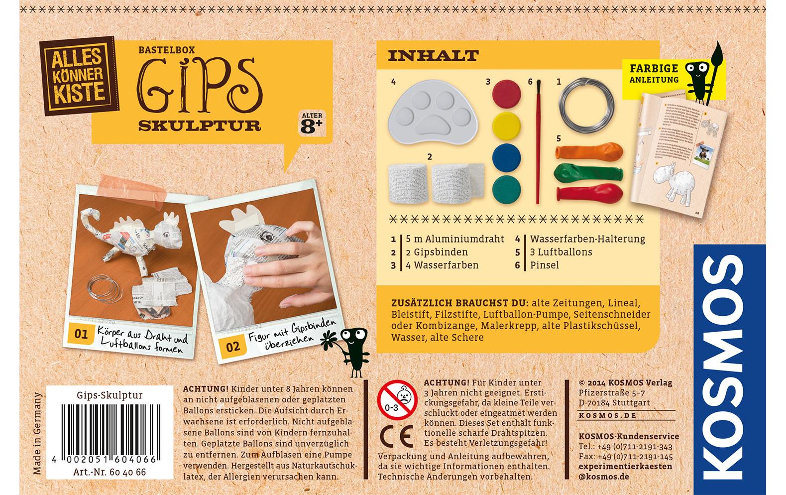 Kosmos Bastelbox Gips-Skulptur Kosmos Bastelbox Gips-Skulptur
