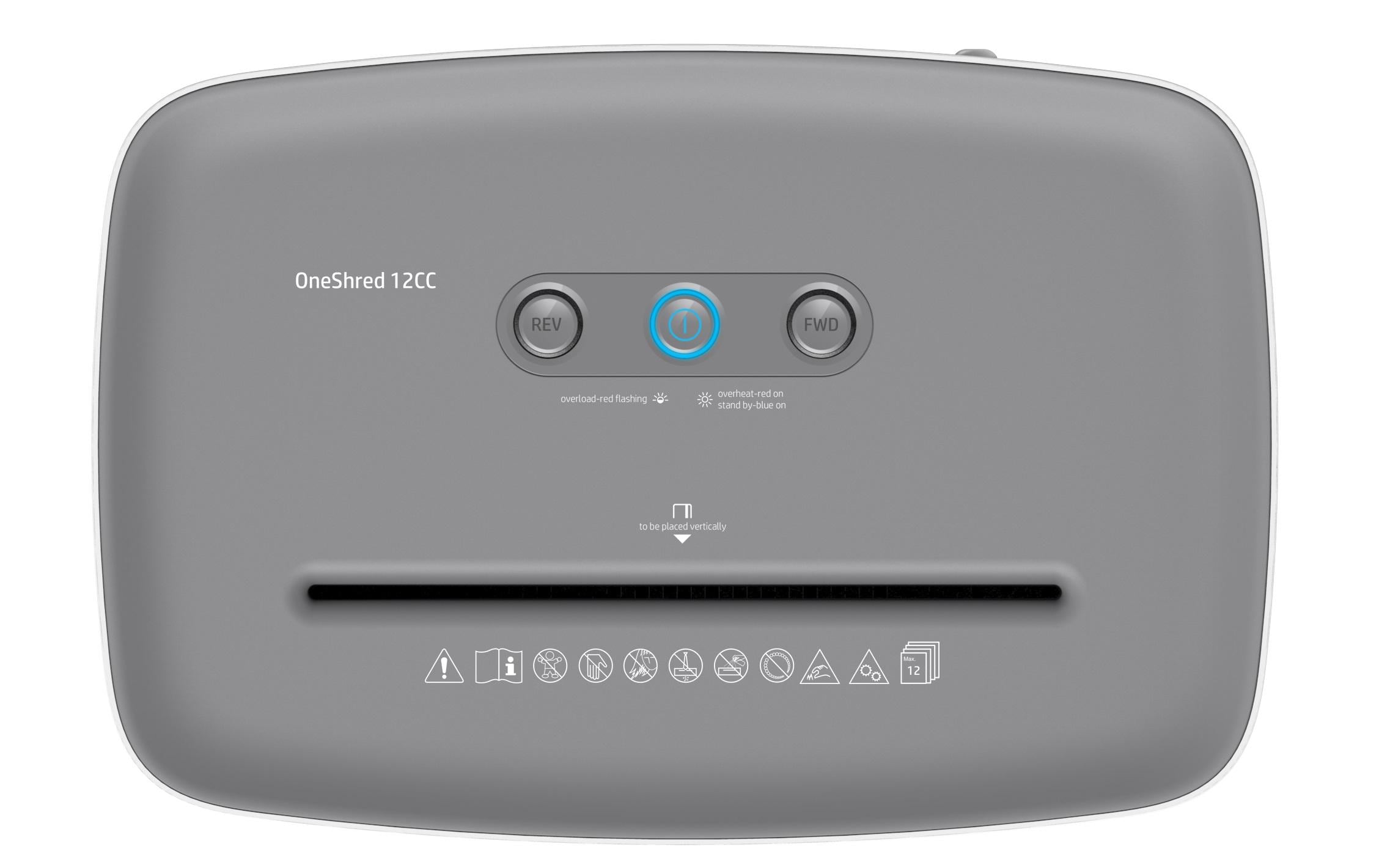 HP Aktenvernichter OneShred 12CC P-4, 12 Seiten