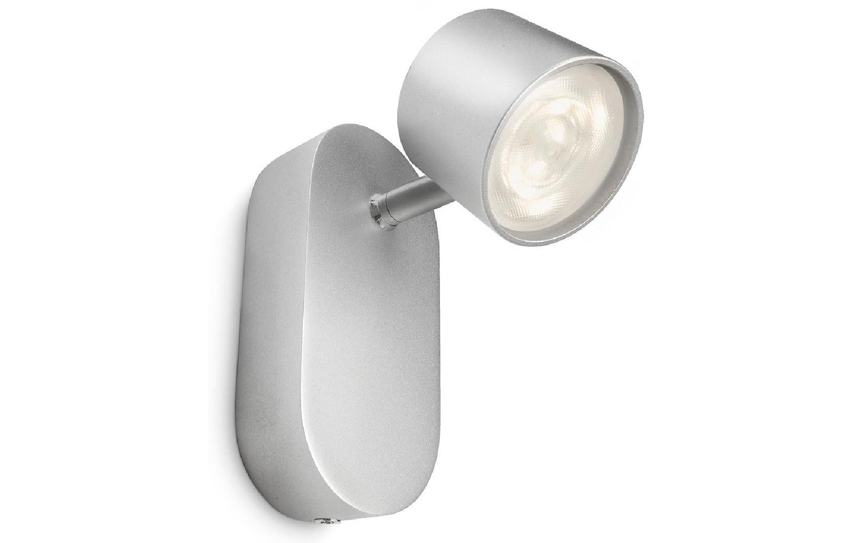 Philips Aufbauspot Star, 4.5 W, 500 lm, 2700 K, Silber Philips Aufbauspot Star, 4.5 W, 500 lm, 2700 K, Silber