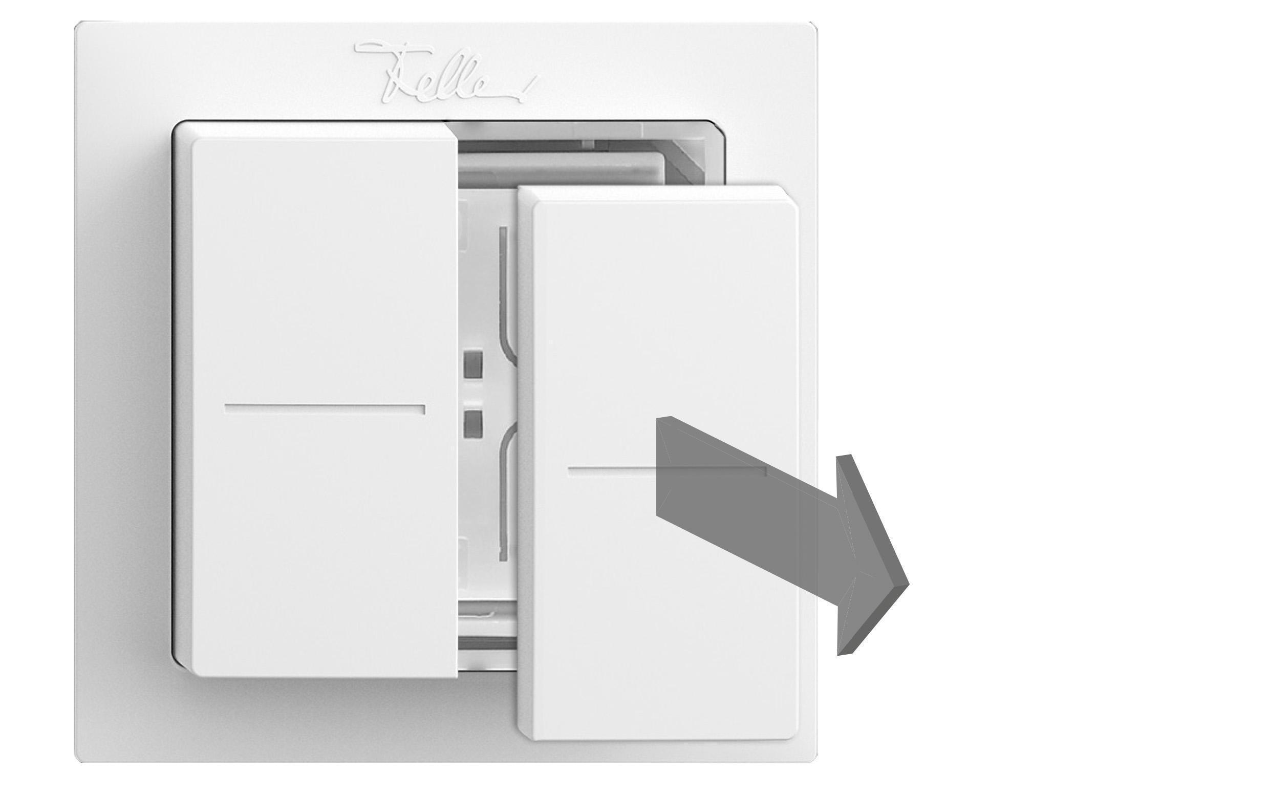 Feller Smart Light Control für Philips Hue EDIZIOdue AP dark grey