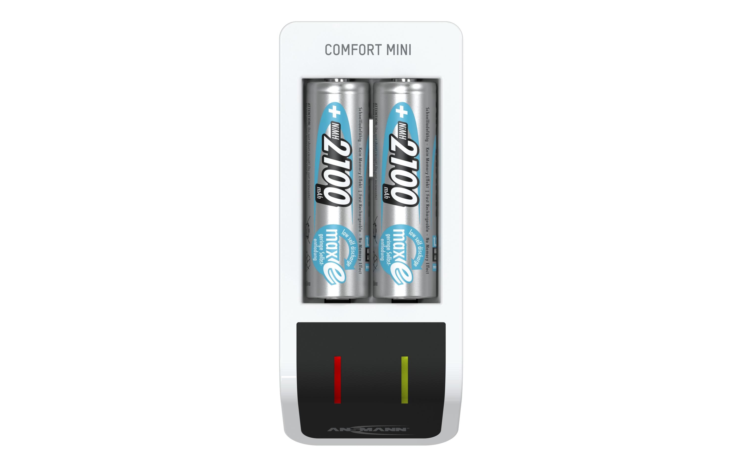 Ansmann Ladegerät Comfort Mini+ 2x AA 2100 mAh