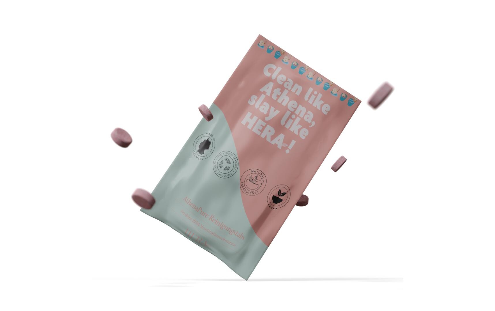 Hera Organics Reinigungstabs Menstruationsschwamm 6 Stück