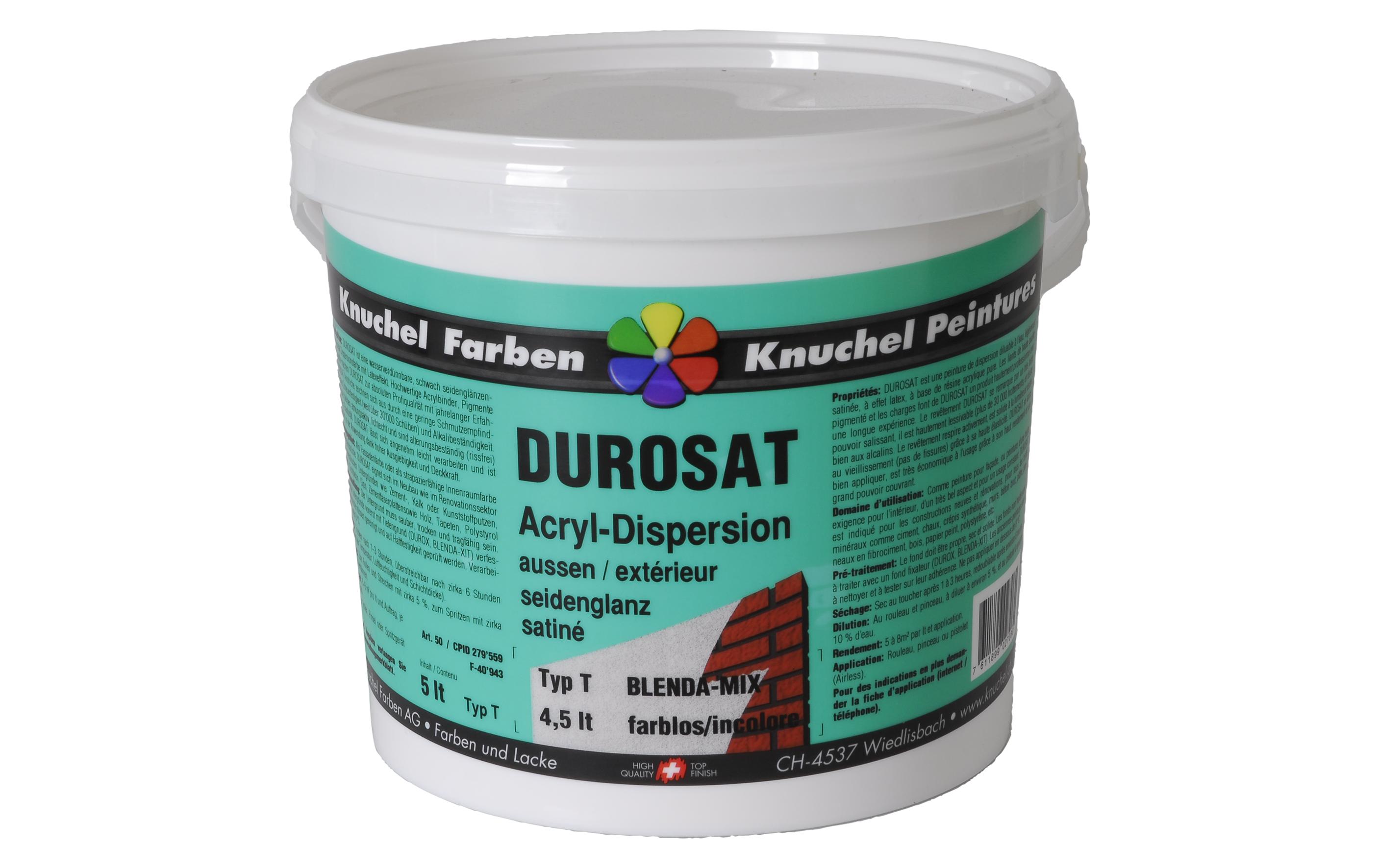 Knuchel Aussendispersion Durosat-Mix 5 l Transparent