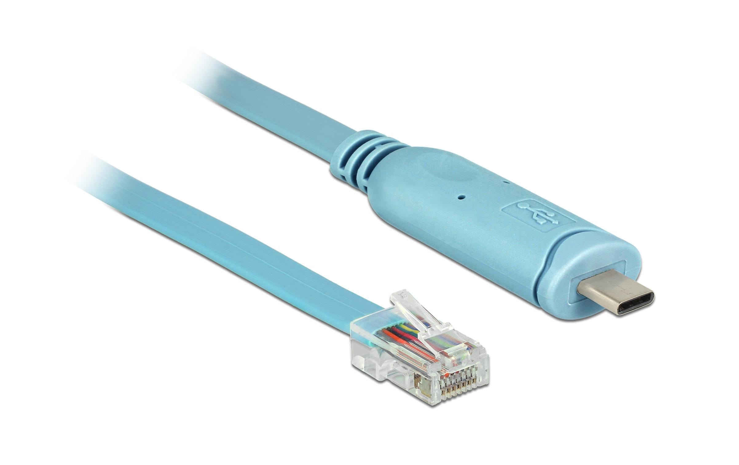 Delock Konsolenkabel USB-C - RJ45 RS-232, Cisco kompatibel, 3m Delock Konsolenkabel USB-C - RJ45 RS-232, Cisco kompatibel, 3m