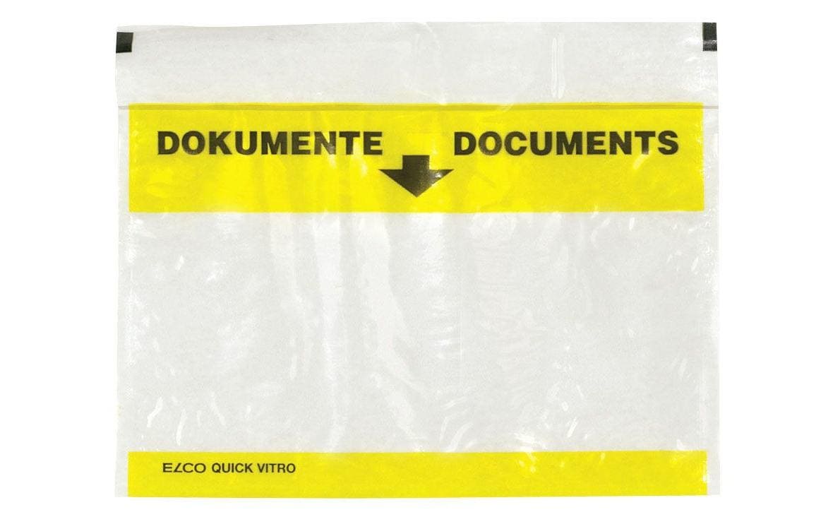 ELCO Dokumententasche Quick Vitro C6 250 Stück, Transparent
