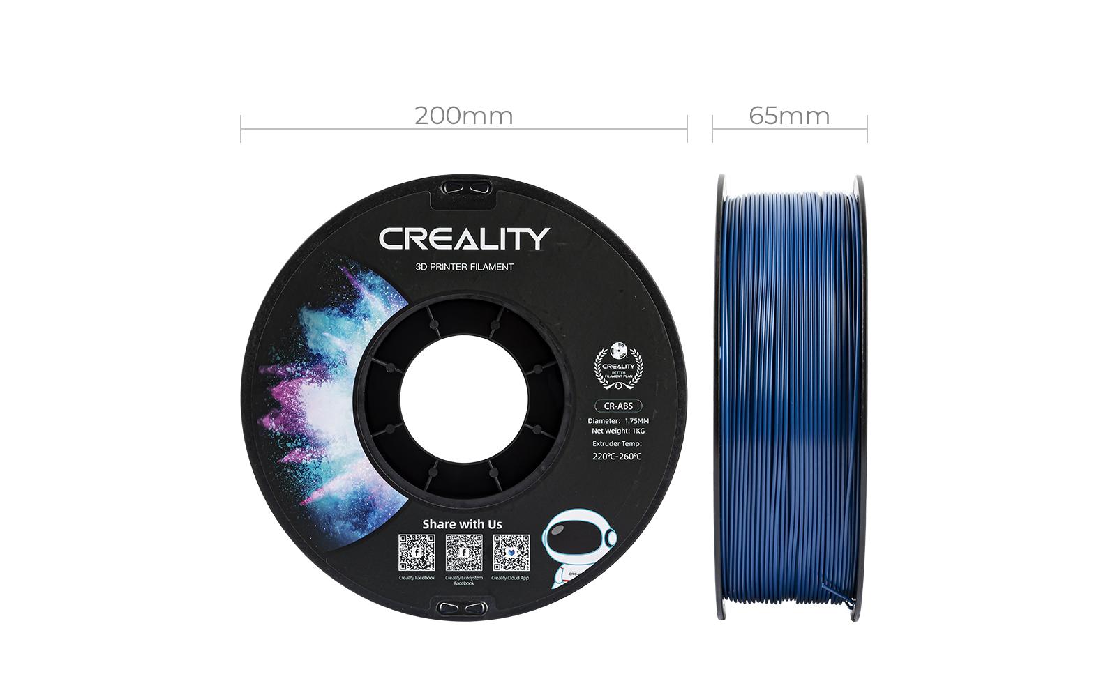 Creality Filament ABS, Blau, 1.75 mm, 1 kg Creality Filament ABS, Blau, 1.75 mm, 1 kg