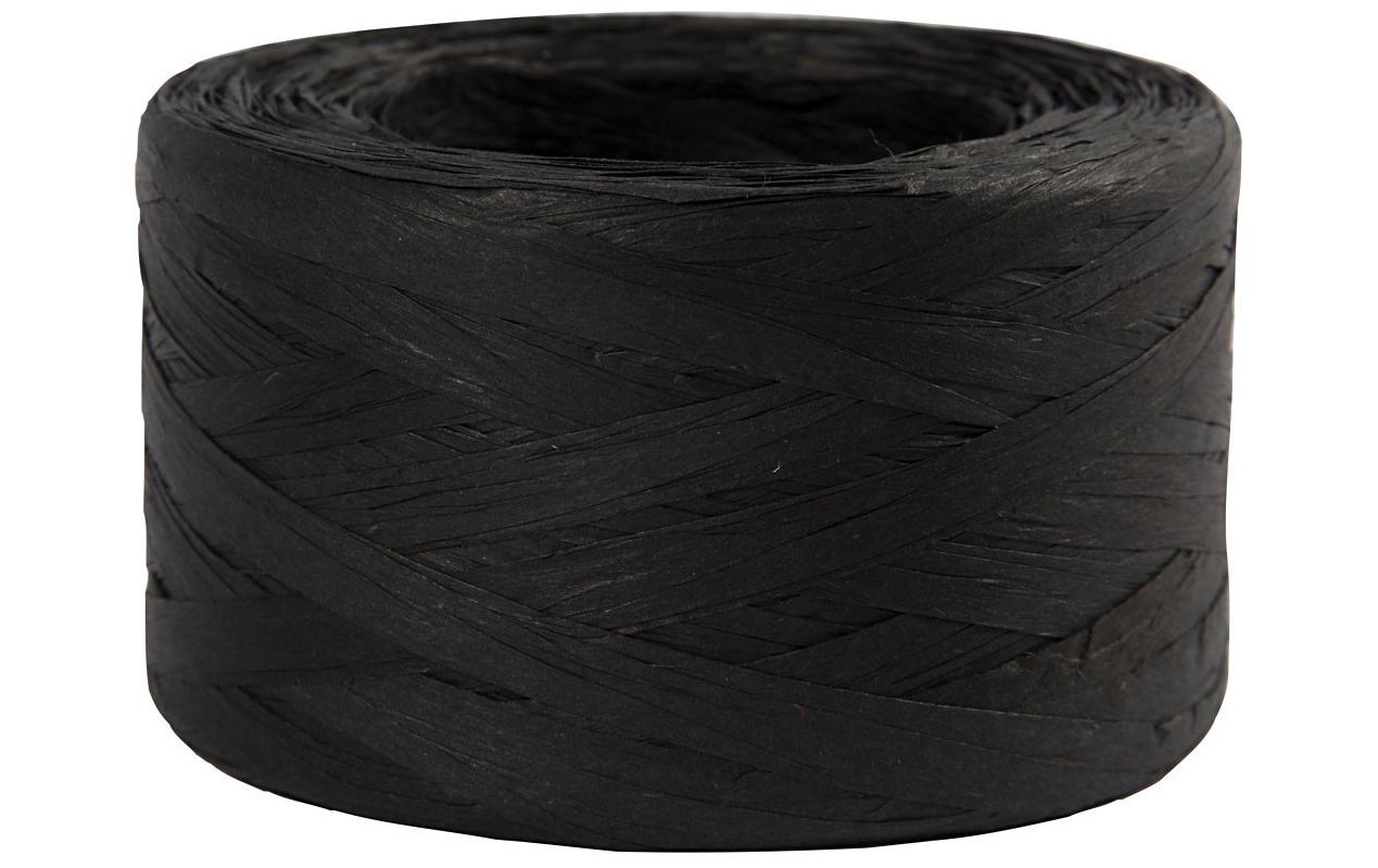 Creativ Company Geschenkband Raffiabast 8 mm x 100 m, Schwarz Creativ Company Geschenkband Raffiabast 8 mm x 100 m, Schwarz